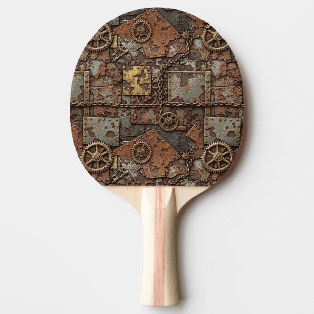 Steampunk Ping Pong Paddle Pingisracket (Framsidan)