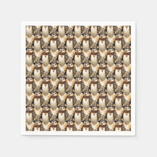 Steampunk Pingvin 1 Mönster Pappersservett