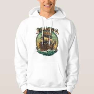 Steampunk Pirat Mekanisk Korsar Viktoriansk Kugghj Hoodie