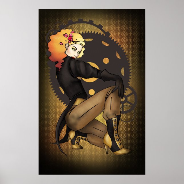 Steampunk Pirat Propaganda Poster (Framsidan)