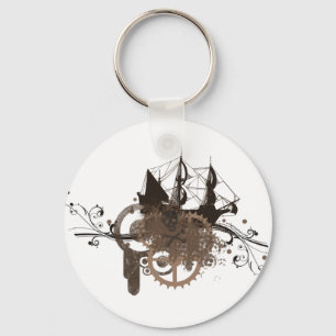 Steampunk piratfrakt nyckelring