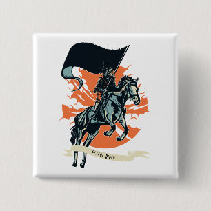 Steampunk Plague Rider Doktor på Horseback w/Flagg Knapp