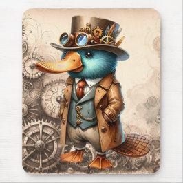 Steampunk Platypus Mousepad Musmatta