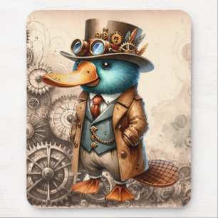 Steampunk Platypus Mousepad Musmatta