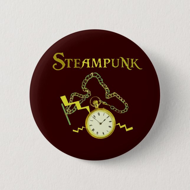 Steampunk Pocketwatch Knapp (Framsida)