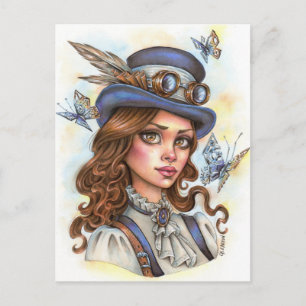 Steampunk Postcard Vykort