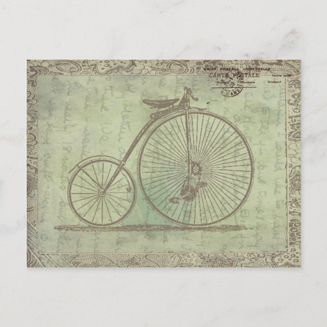 Steampunk Postcard Vykort (Framsida)