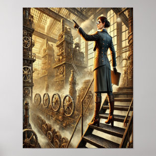 Steampunk Poster 13, The Factory Forewomen
