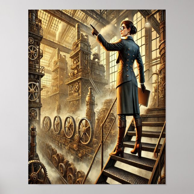 Steampunk Poster 13, The Factory Forewomen (Framsidan)