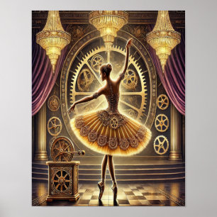 Steampunk Poster 16, Clockwork Ballerina