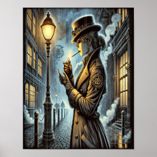 Steampunk Poster 20, kriminalpolisen