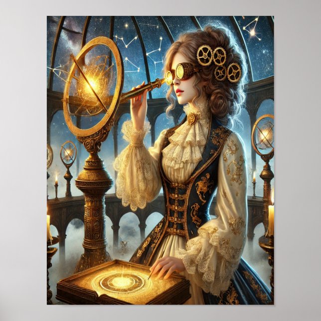 Steampunk Poster 26, Bio-Mechanical Botanist (Framsidan)