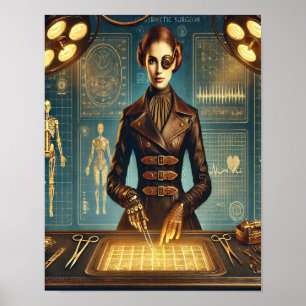 Steampunk Poster 28, Cybernetiska kirurgen