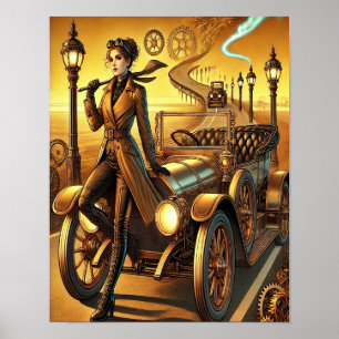 Steampunk Poster 30, Kor-Land Chauffeur