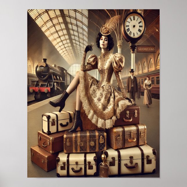 Steampunk Poster 41, The Luggage Cart Heiress (Framsidan)