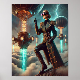 Steampunk Poster 43, The Etherborne Explorer