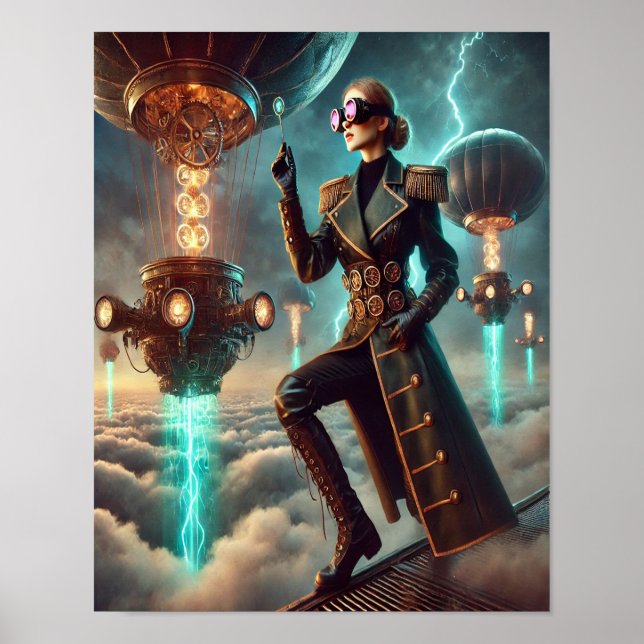 Steampunk Poster 43, The Etherborne Explorer (Framsidan)