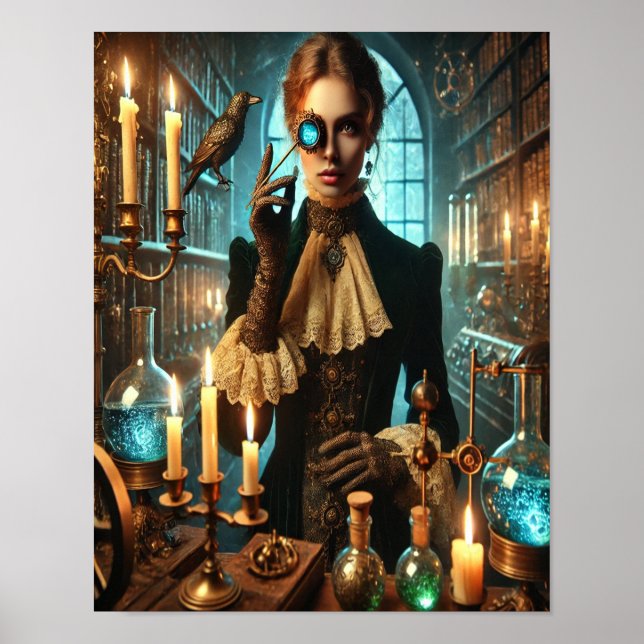 Steampunk Poster 45, Shadow Alchemist (Framsidan)