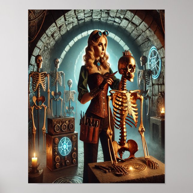 Steampunk Poster 48 Necrotech Enchantress (Framsidan)