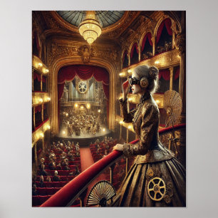 Steampunk Poster 51 Mekaniska operapatron