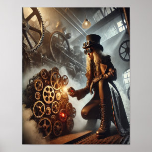 Steampunk Poster 56 Clockwork Saboteur