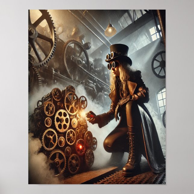Steampunk Poster 56 Clockwork Saboteur (Framsidan)