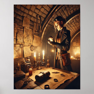 Steampunk Poster 58 Covert Resistance Courier