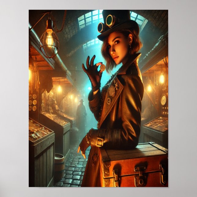 Steampunk Poster 64 Shadow Market Smuggler (Framsidan)