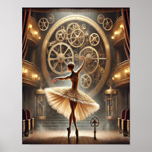 Steampunk Poster 71 Clockwork Ballerina (Framsidan)