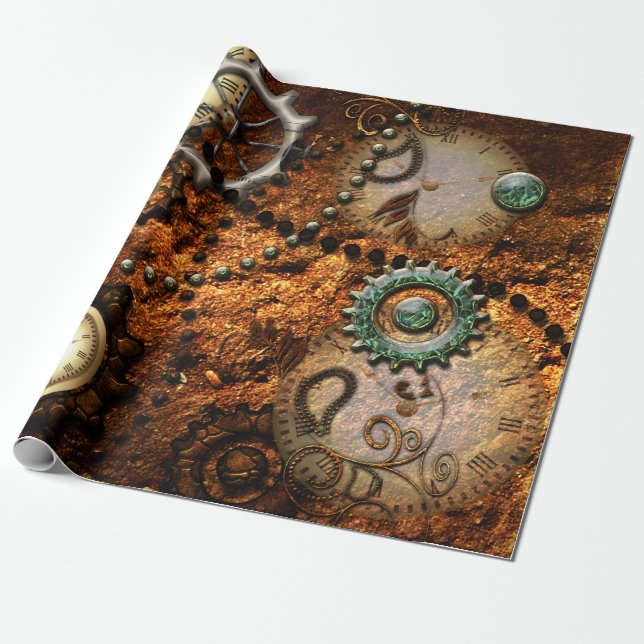 Steampunk Presentpapper (Utrullad)
