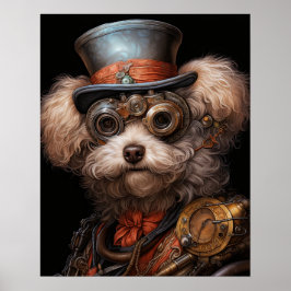 STEAMPUNK PUDEL POSTER