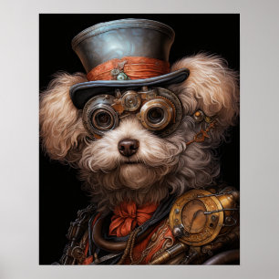 STEAMPUNK PUDEL POSTER
