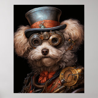 STEAMPUNK PUDEL POSTER