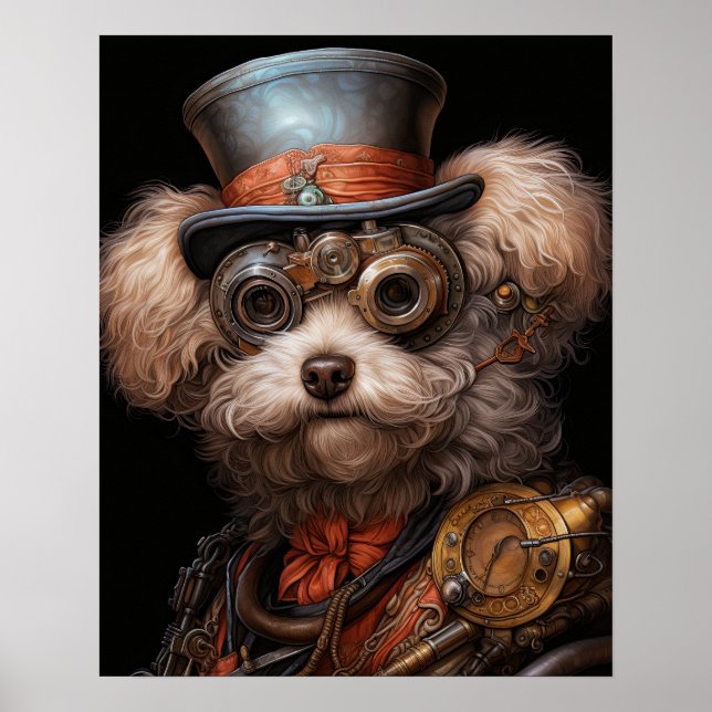 STEAMPUNK PUDEL POSTER (Framsidan)