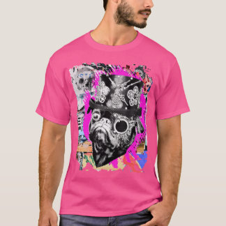 Steampunk Pug Hund - Urban Street Art och Graffiti T Shirt