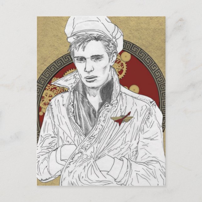 Steampunk Punk Vykort (Framsida)