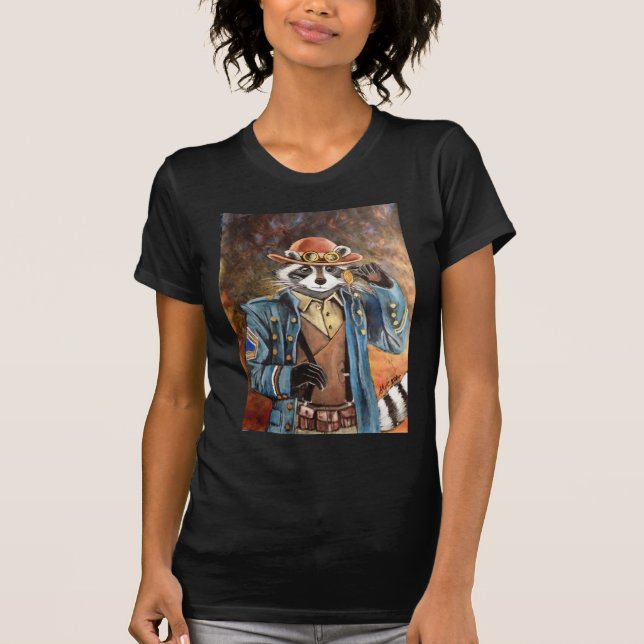Steampunk Raccoon Tröja (Framsida)