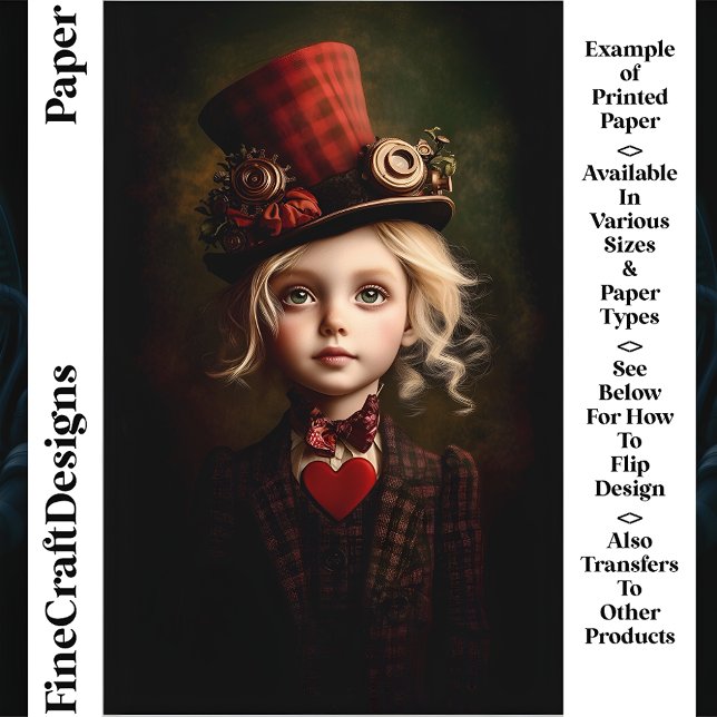 Steampunk Ringmaster Flickvän CN2 Scrapbookpapper (Skapare uppladdad)