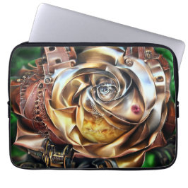 Steampunk Ro med Surreal Ansikte - Mekaniskt golv Laptop Fodral