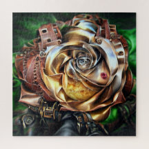 Steampunk Ro med Surreal Ansikte - Mekaniskt golv