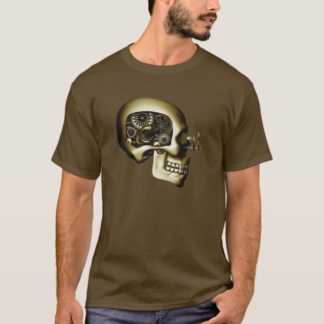Steampunk robot #1D Tee Shirt (Framsida)