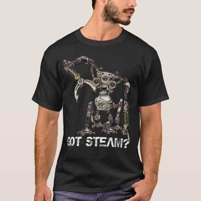 Steampunk robot #2A T-shirt (Framsida)