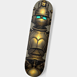 Steampunk Robot Knight Mini Skateboard Bräda 18,5 Cm