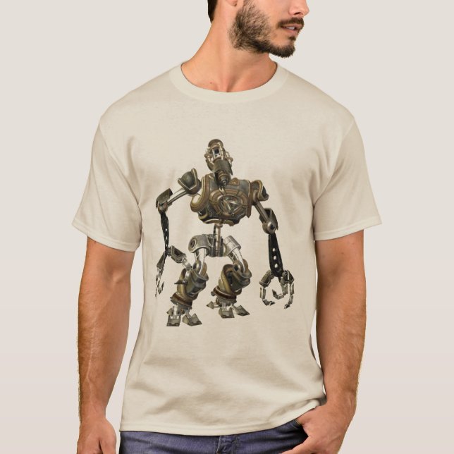 Steampunk robot t-shirt (Framsida)