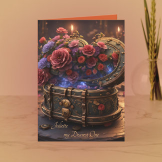 Steampunk Romantik Helgkort