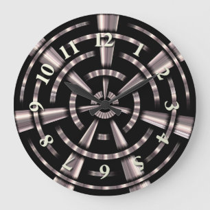 Steampunk Rör Stor Klocka