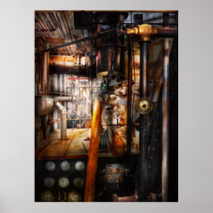 Steampunk - rörmokeri - rör poster