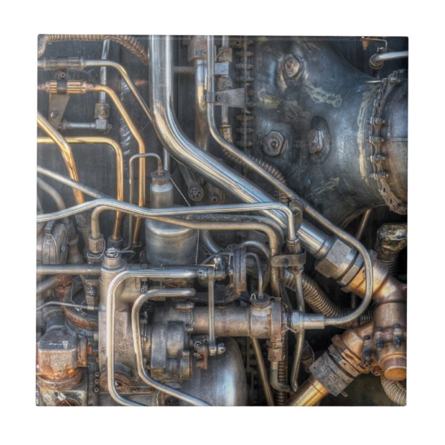 Steampunk rörmokerirör kakelplatta (Framsidan)