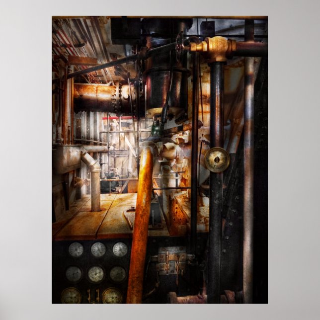 Steampunk - Rörning - Rör Poster (Framsidan)