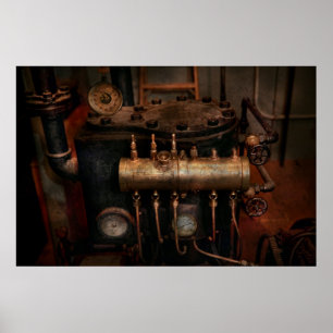 Steampunk - Rörning - Ventilmatrisen Poster